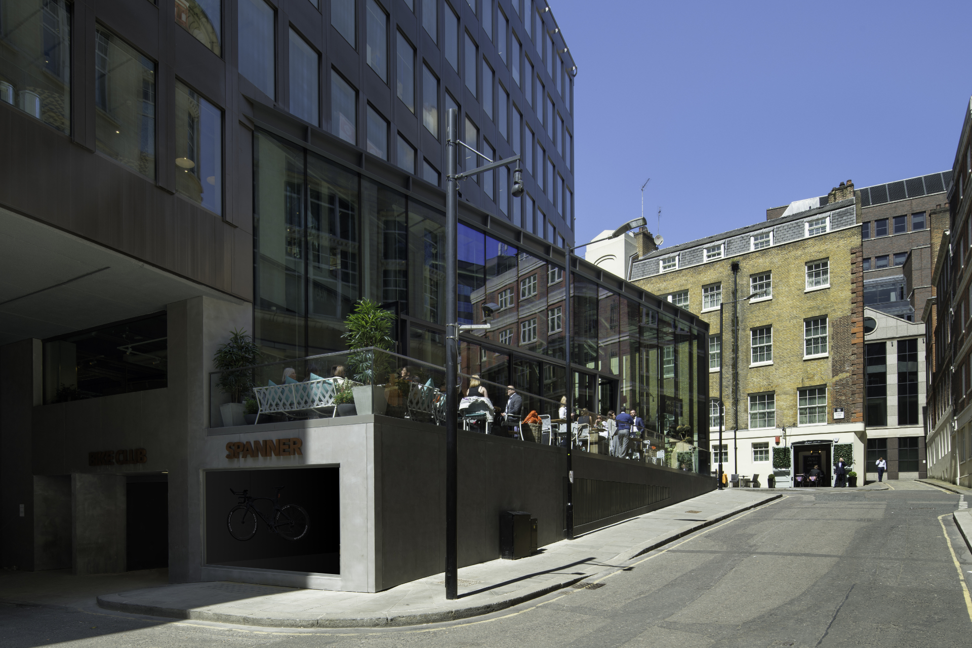 The basement car park of the building has been converted in to a large